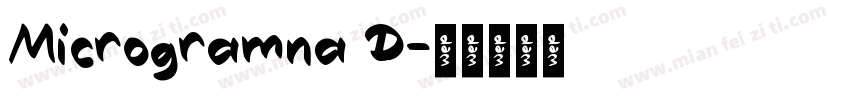 Microgramna D字体转换